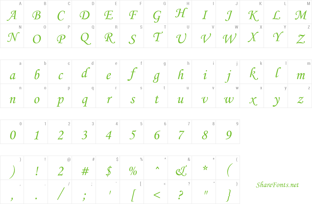 Download Free Font Monotype Corsiva